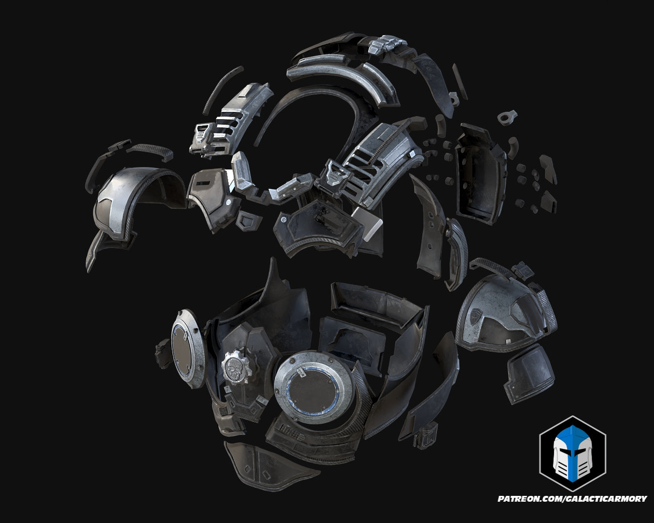 GoW - Marcus Fenix COG Armor - 3D Print Files – Galactic Armory