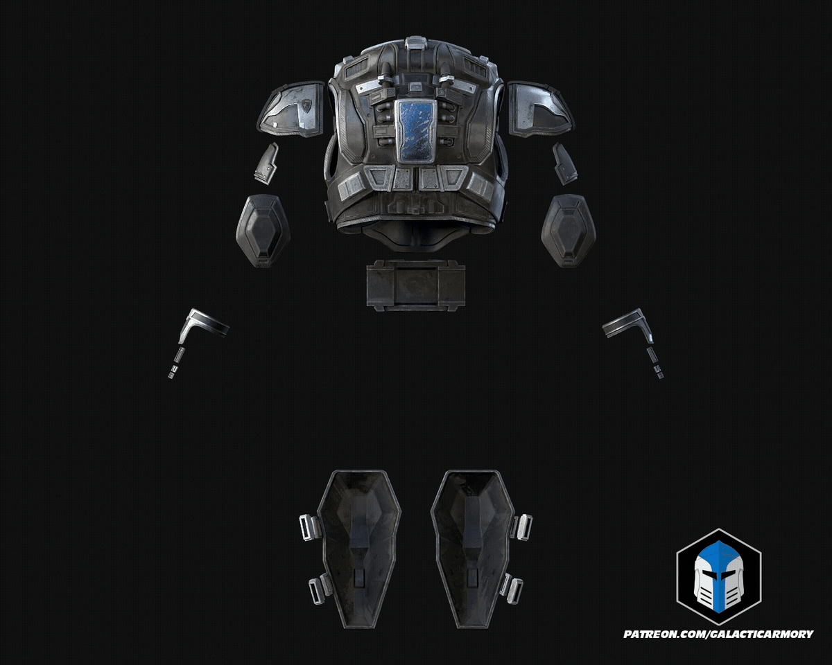 GoW - Marcus Fenix COG Armor - 3D Print Files – Galactic Armory