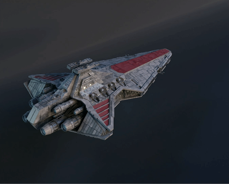 Clone Wars Venator Capital Ship 3D Print Files Galactic Armory