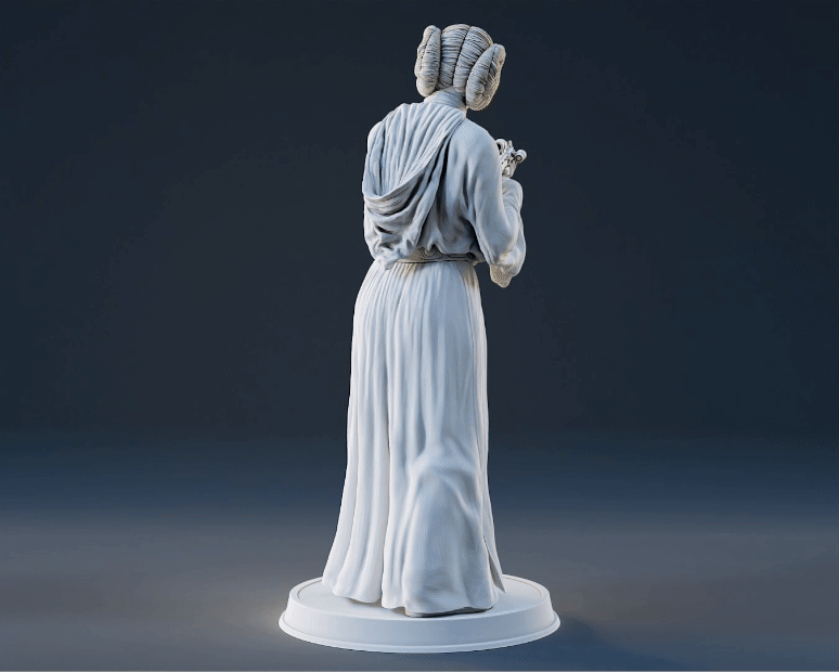 Princess Leia Figurine - Pose 3 - 3D Print Files
