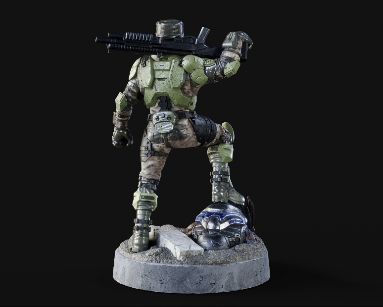 1:48 Scale UNSC Marine Miniatures - 3D Print Files – Galactic Armory