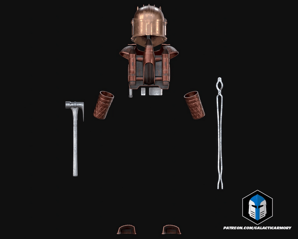 The Armorer Armor - 3D Print Files – Galactic Armory