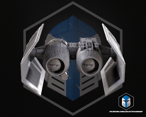 TIE Bomber Vehicle Kit Card - 3D Print Files