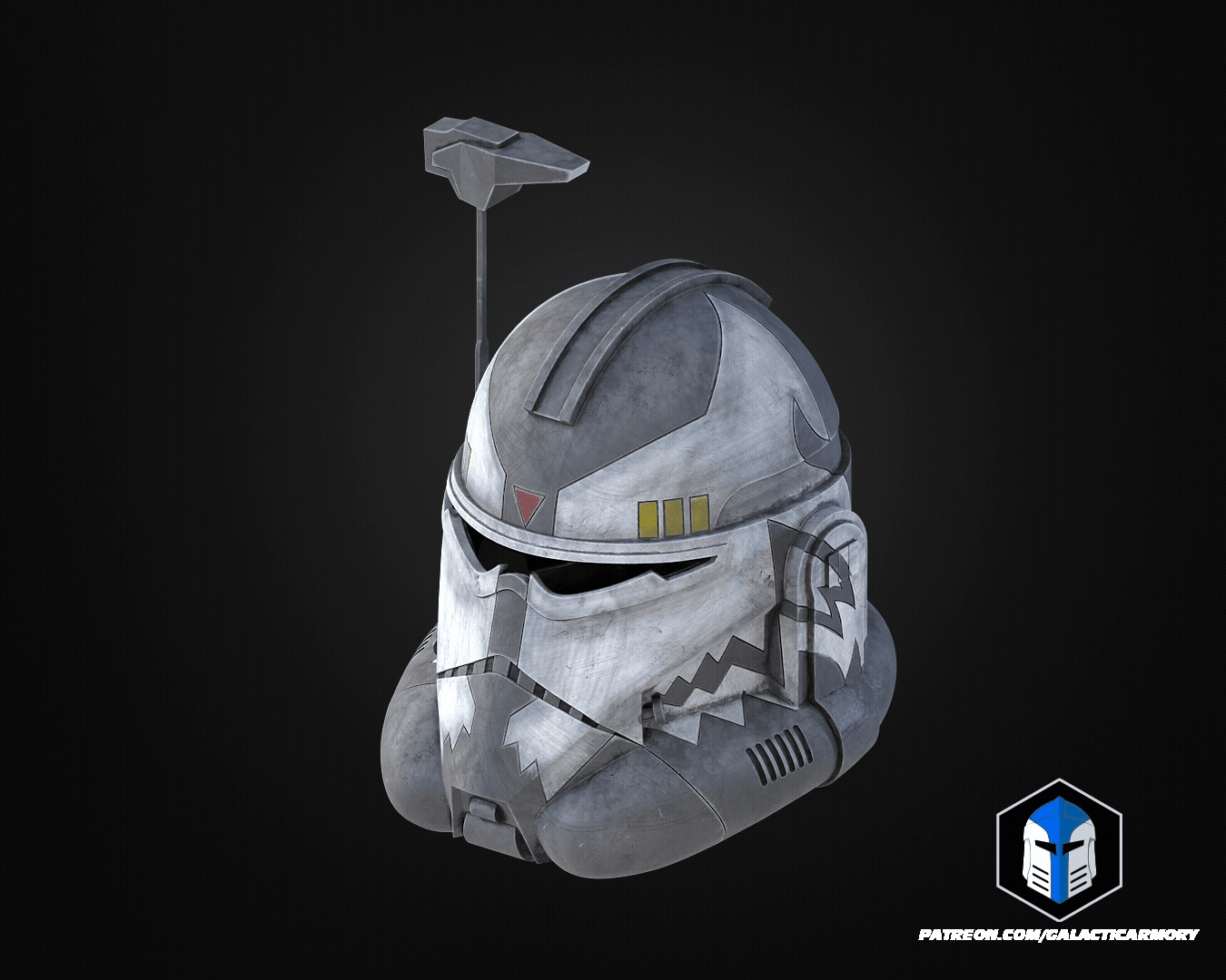 Commander Wolffe Helmet - 3D Print Files - Galactic Armory
