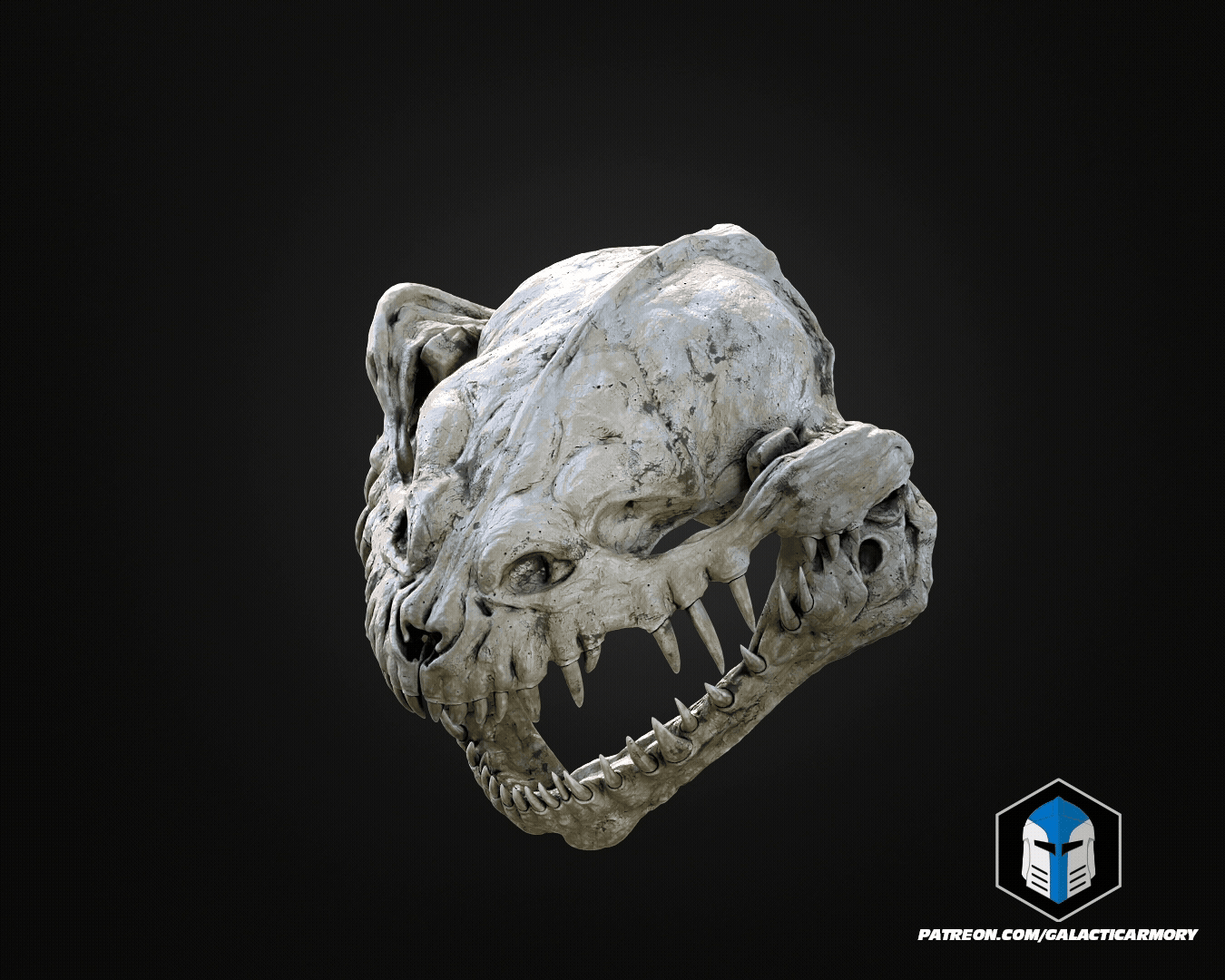 Lebensgroße Rancor-Kopf-Wandhalterung - 3D-Druckdateien