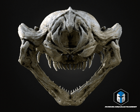 Lebensgroße Rancor-Kopf-Wandhalterung - 3D-Druckdateien