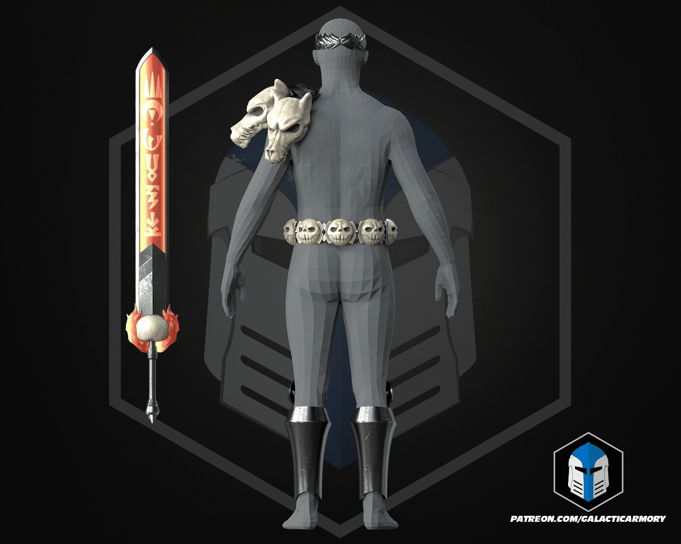 Hades Zagreus Armor and Weapon - 3D Print Files