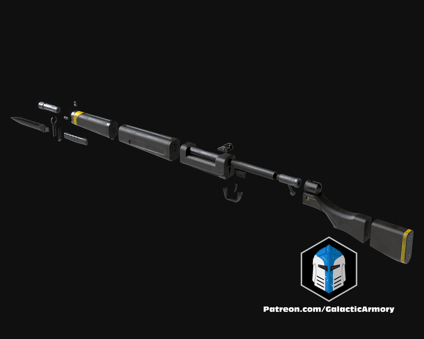 Helldivers 2 - Constitution Rifle - 3D Print Files