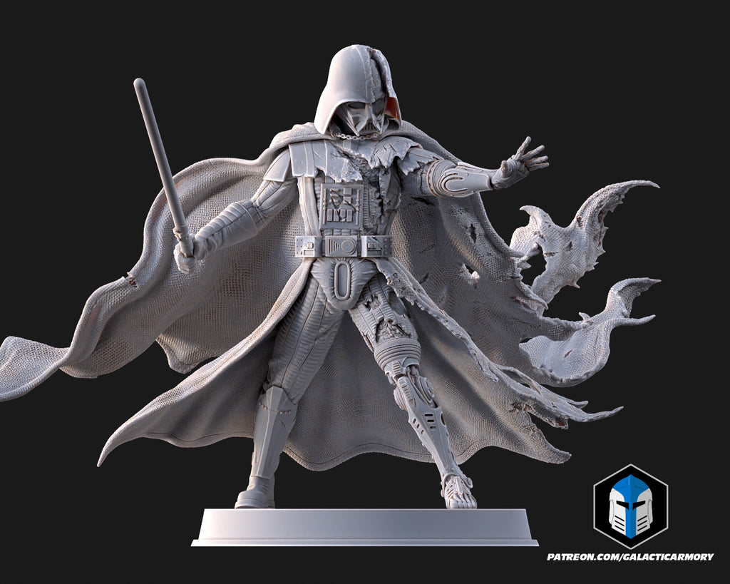 Damaged Darth Vader Figurine - Pose 1 - 3D Print Files