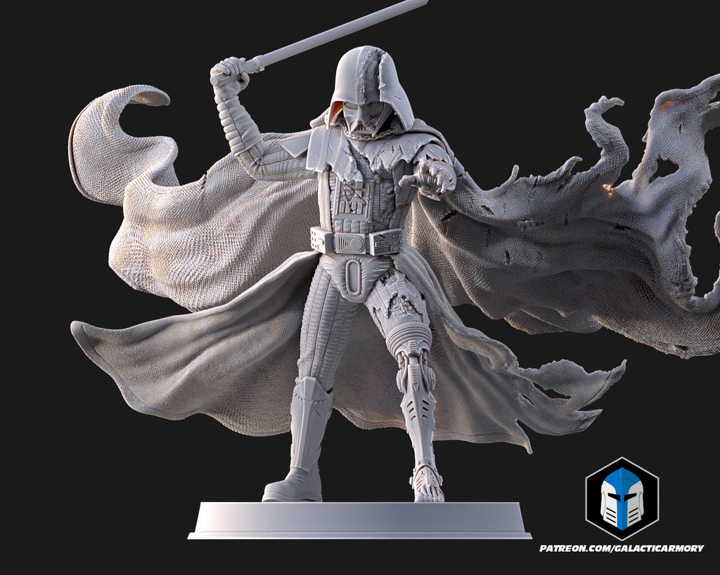 Damaged Darth Vader Figurine - Pose 3 - 3D Print Files