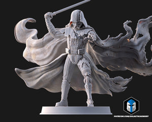 Damaged Darth Vader Figurine - Pose 3 - 3D Print Files