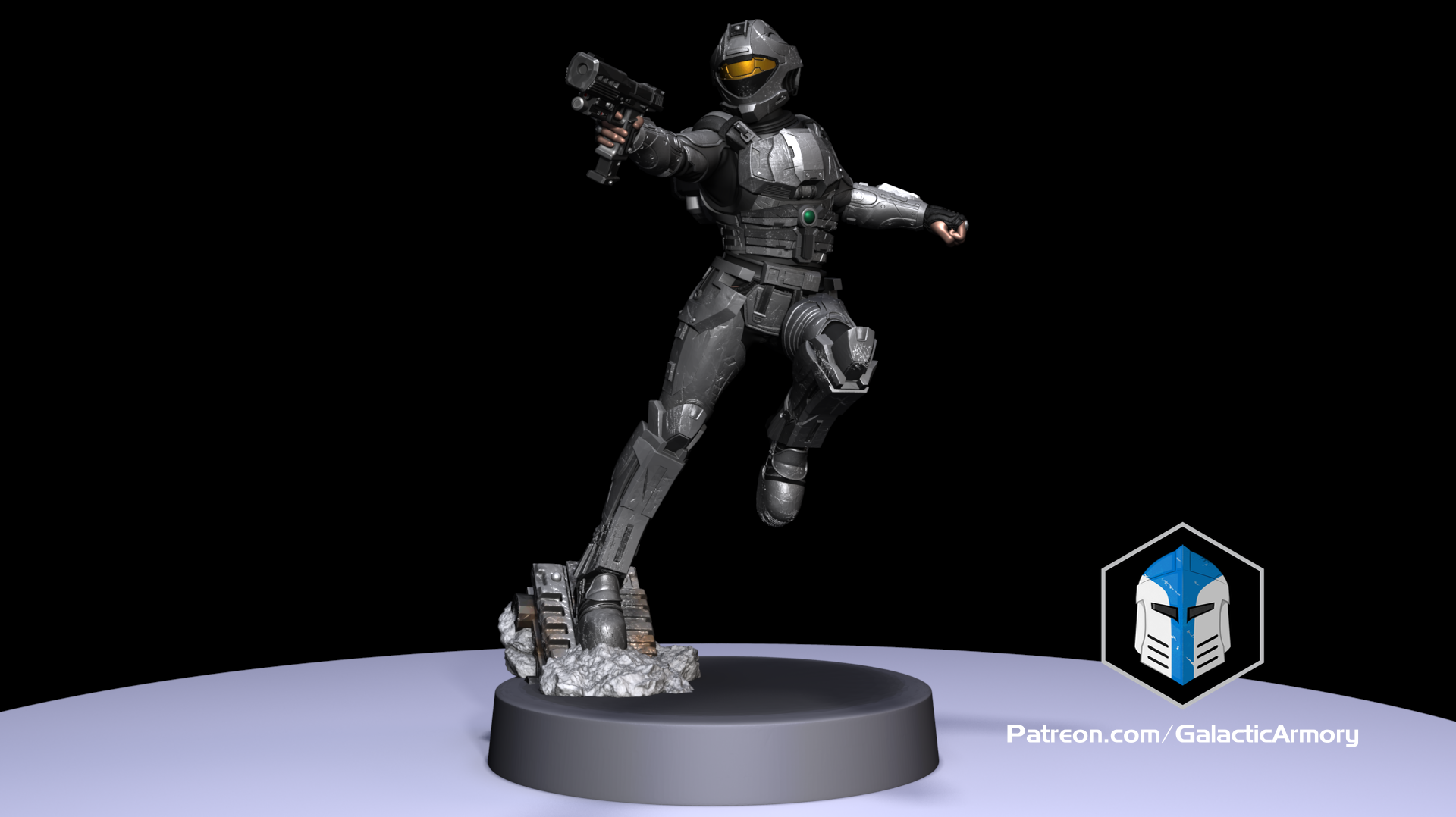 1:48 Scale Halo Alpha 9 ODST Miniatures - 3D Print Files