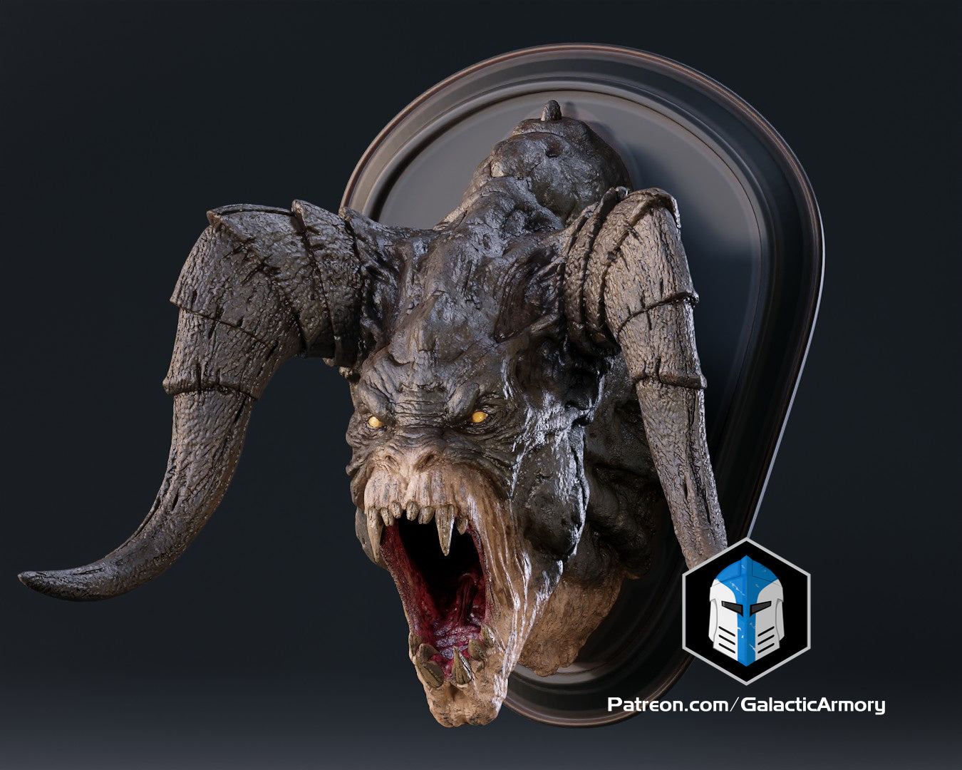 Fallout Deathclaw Trophy and Life Sized Wall Mount - 3D Print Files