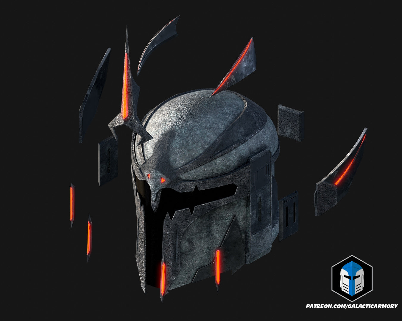 Demonic Mando Helmet - 3D Print Files