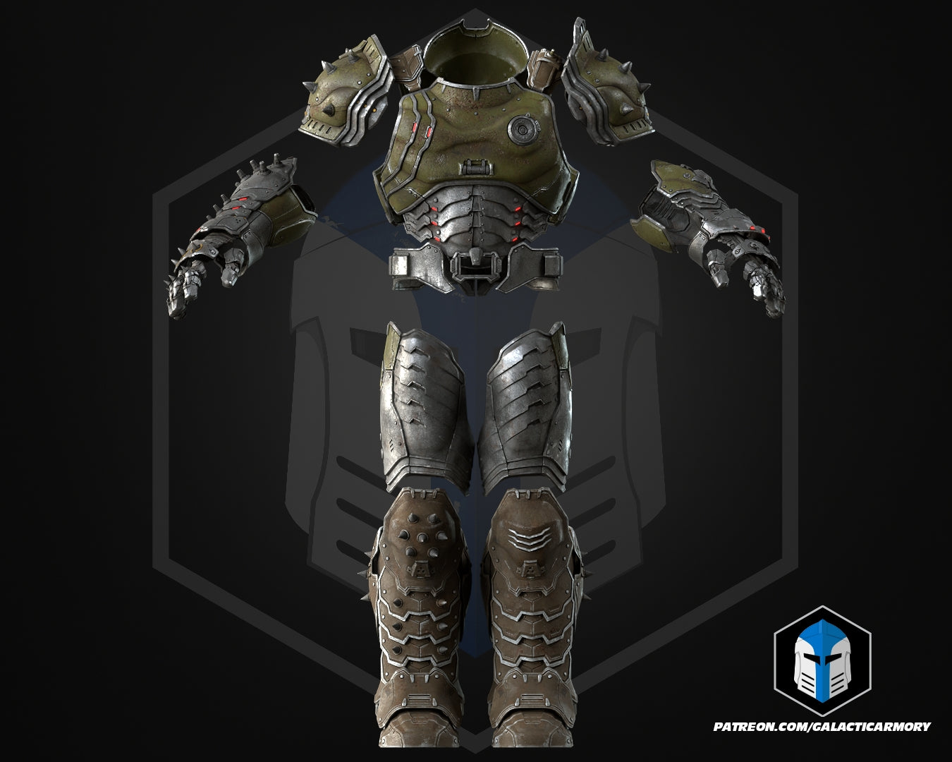 Slayer Dark Ages Helmet and Armor - 3D Print Files