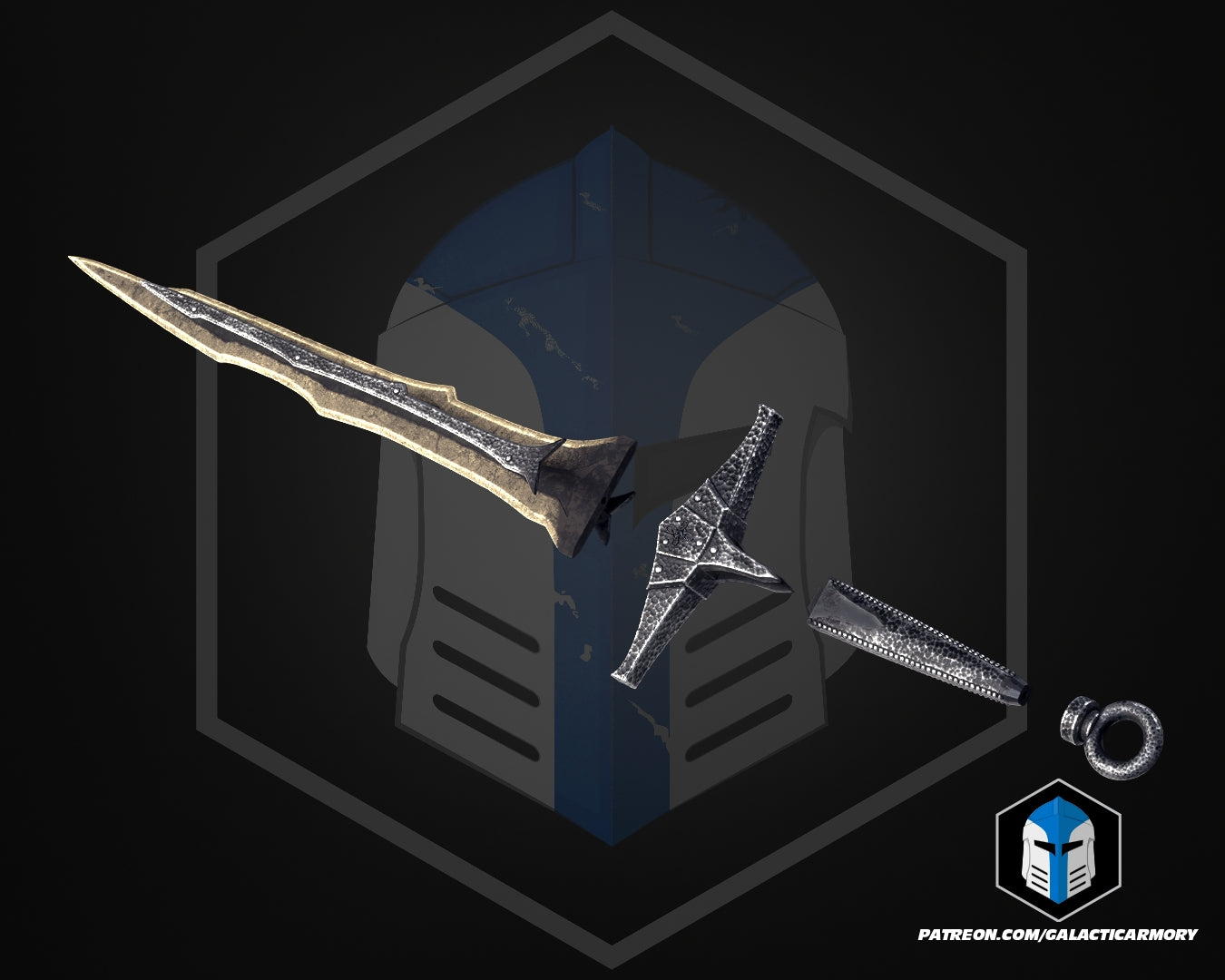 Dragonbone Sword and Shield - 3D Print Files