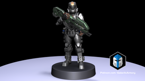 Halo Alpha 9 ODST-Miniaturen im Maßstab 1:48 - 3D-Druckdateien