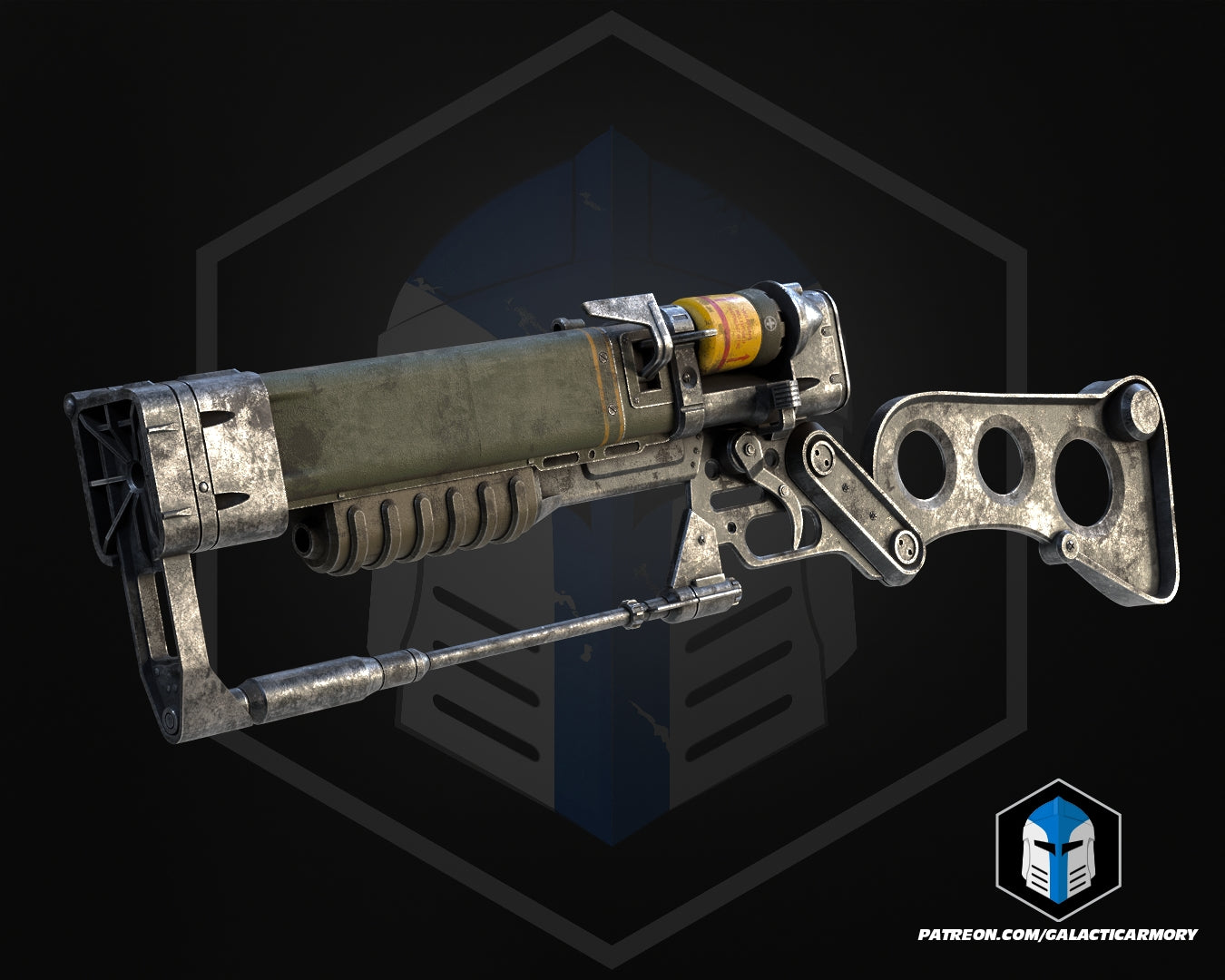 Fallout Laser Files Combat Armor and Laser Rifle - 3D Print Files – Galactic Armory