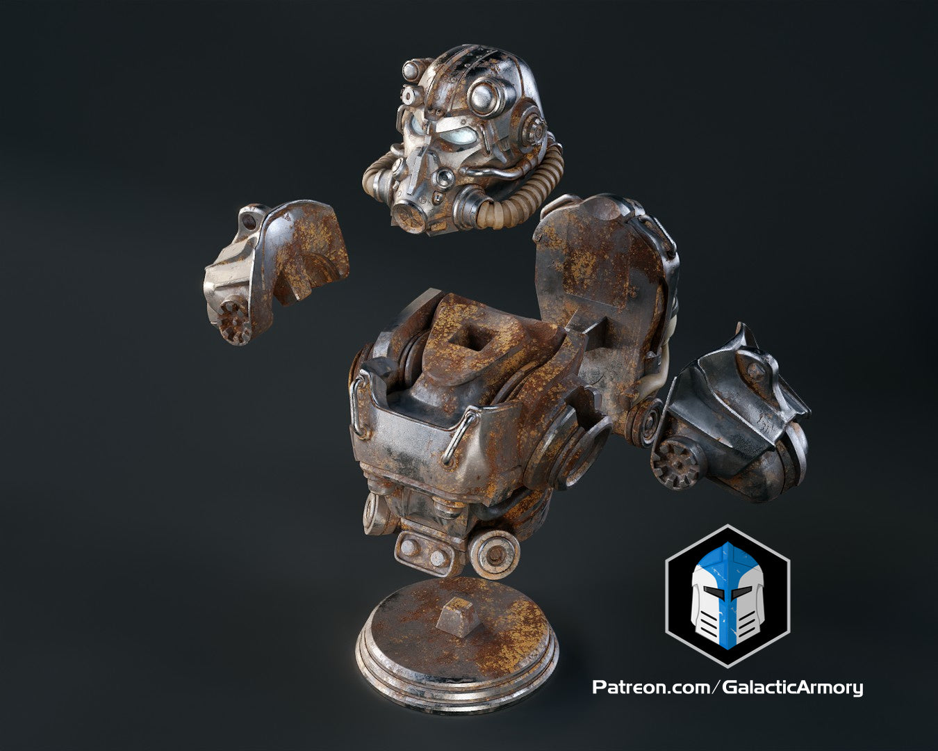 Fallout T-60 Power Armor Bust - 3D Print Files