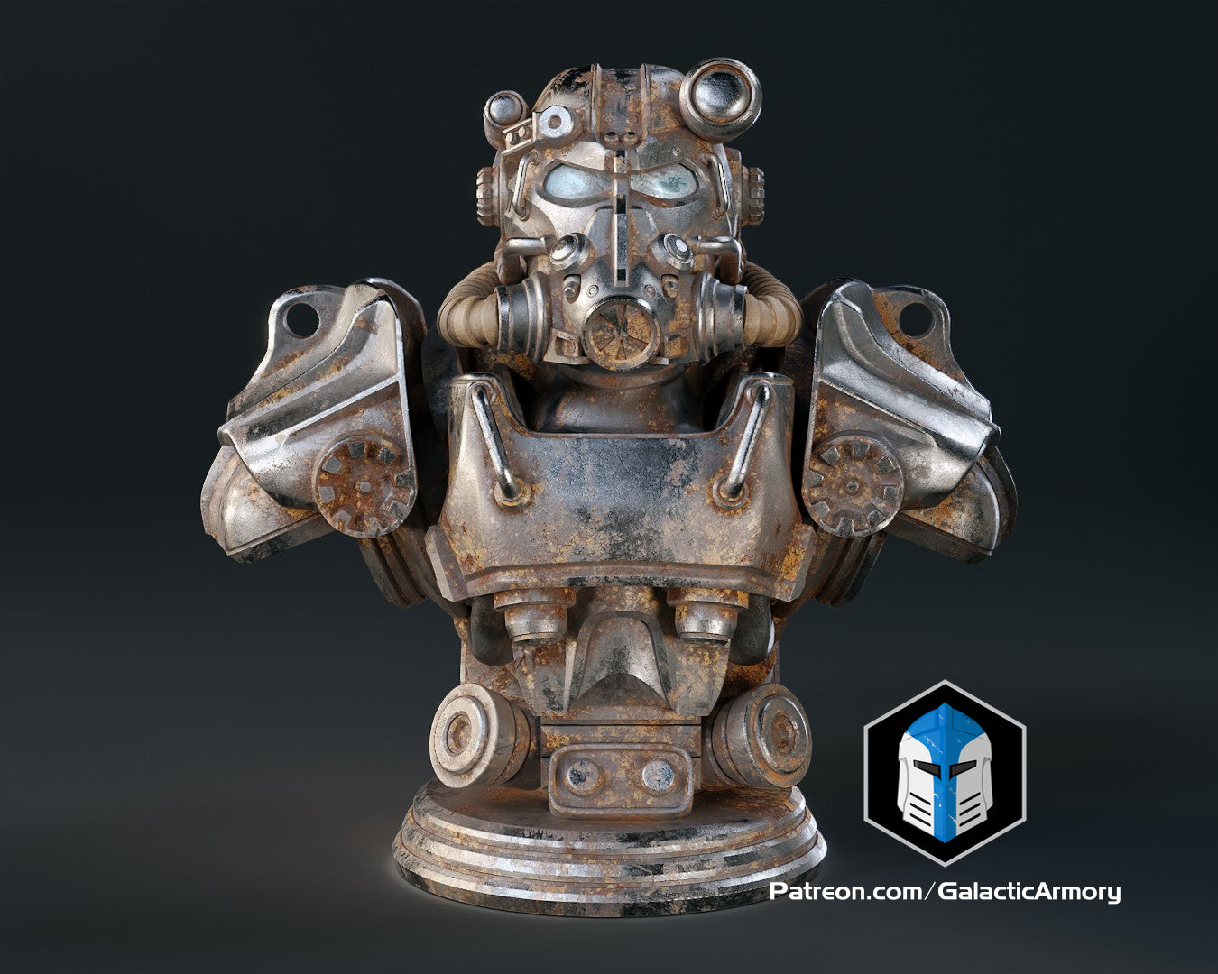 Fallout T-60 Power Armor Bust - 3D Print Files