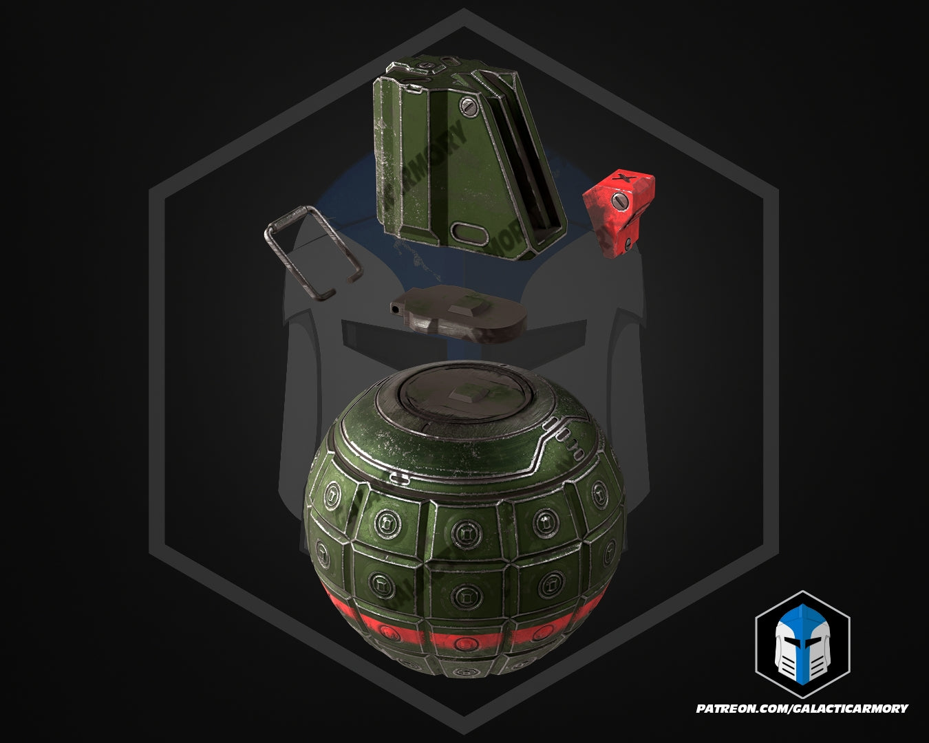 UNSC Grenade - 3D Print Files – Galactic Armory