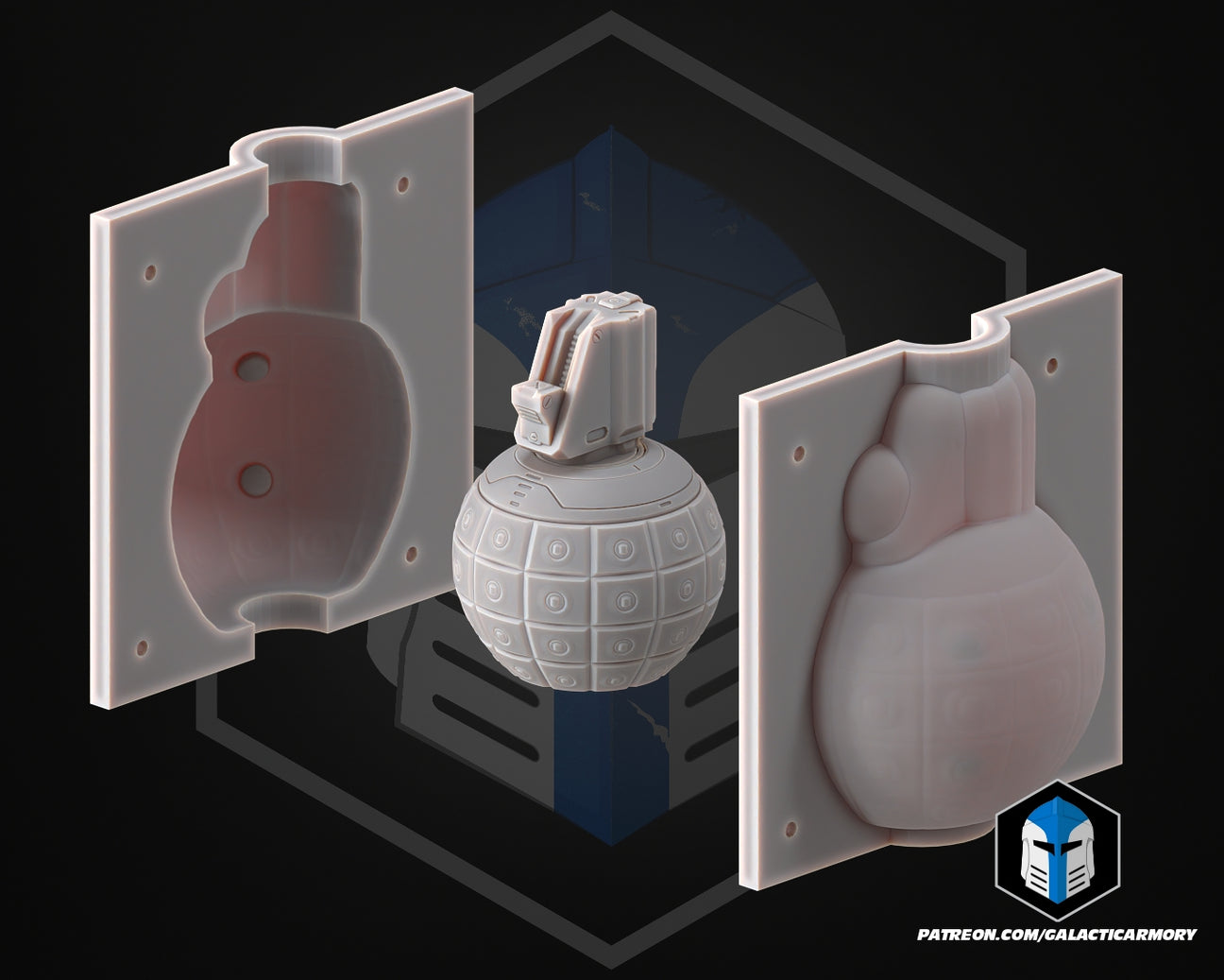 UNSC Grenade - 3D Print Files – Galactic Armory