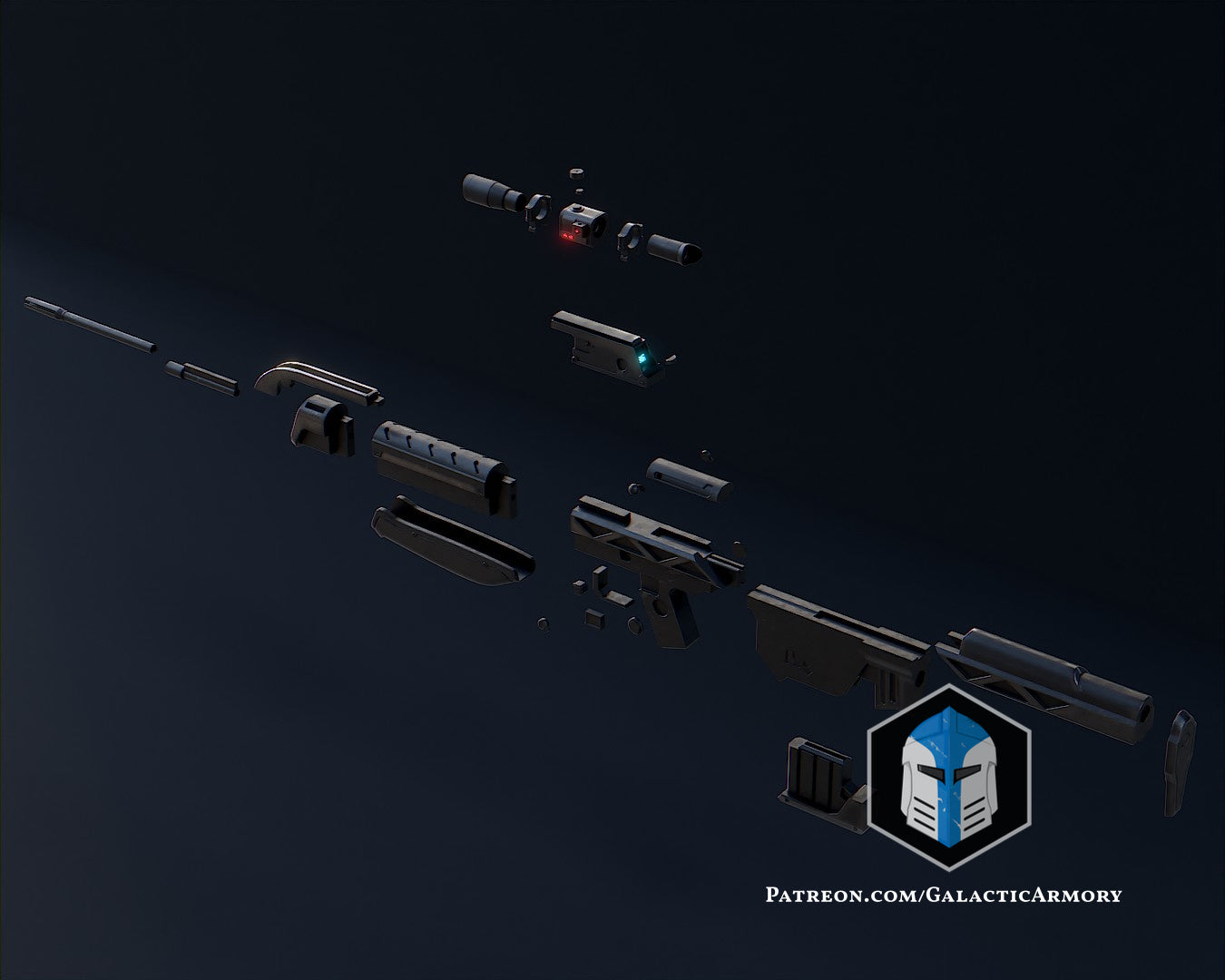 Halo 3 Battle Rifle - 3D Print Files