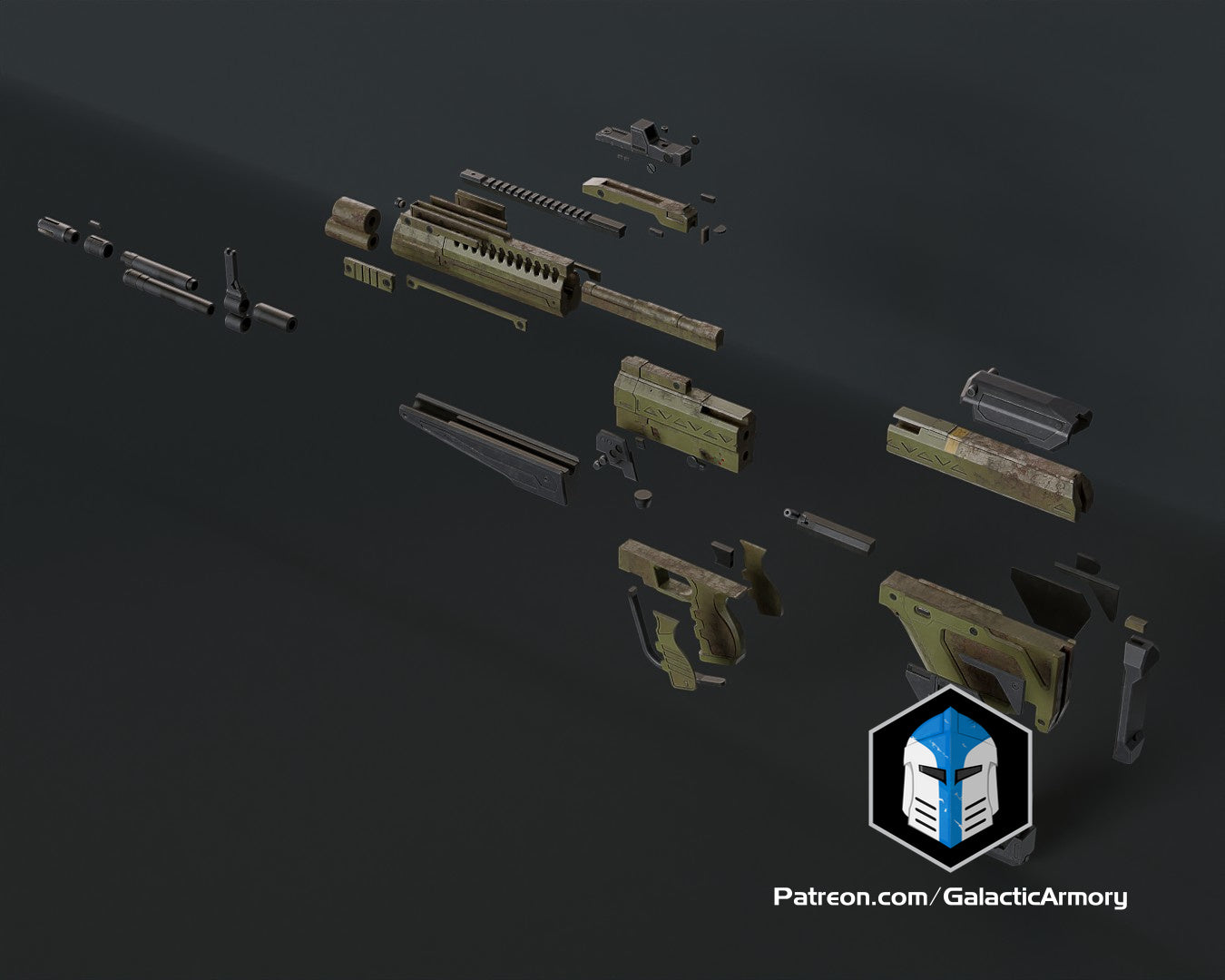 Infinity Battle Rifle Infinite Bandit - 3D Print Files – Galactic Armory