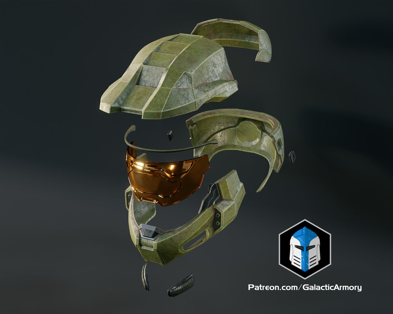 Master Infinity Infinite Master Chief Helmet - 3D Print Files – Galactic Armory
