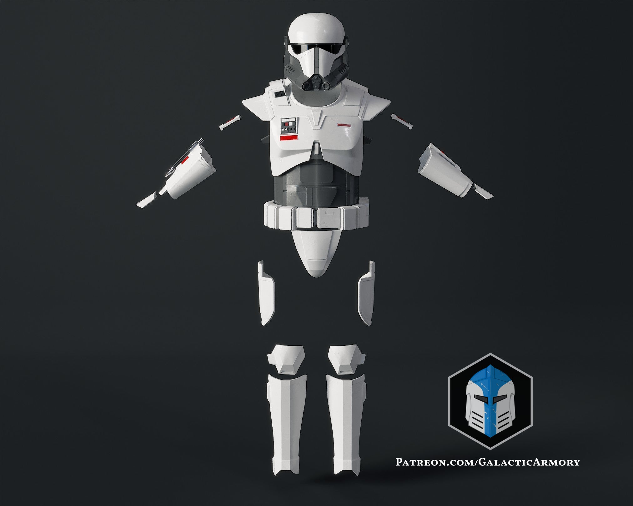 Impiral File Imperial Mandalorian Commando Armor - 3D Print Files – Galactic Armory