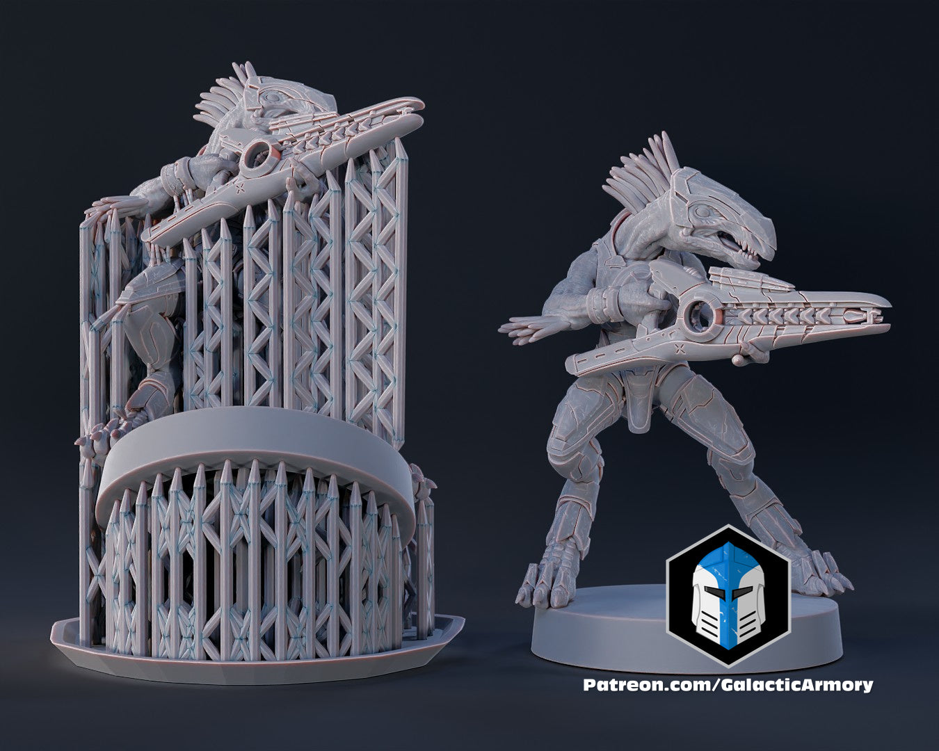 1:48 Scale Halo Jackal Miniatures - 3D Print Files