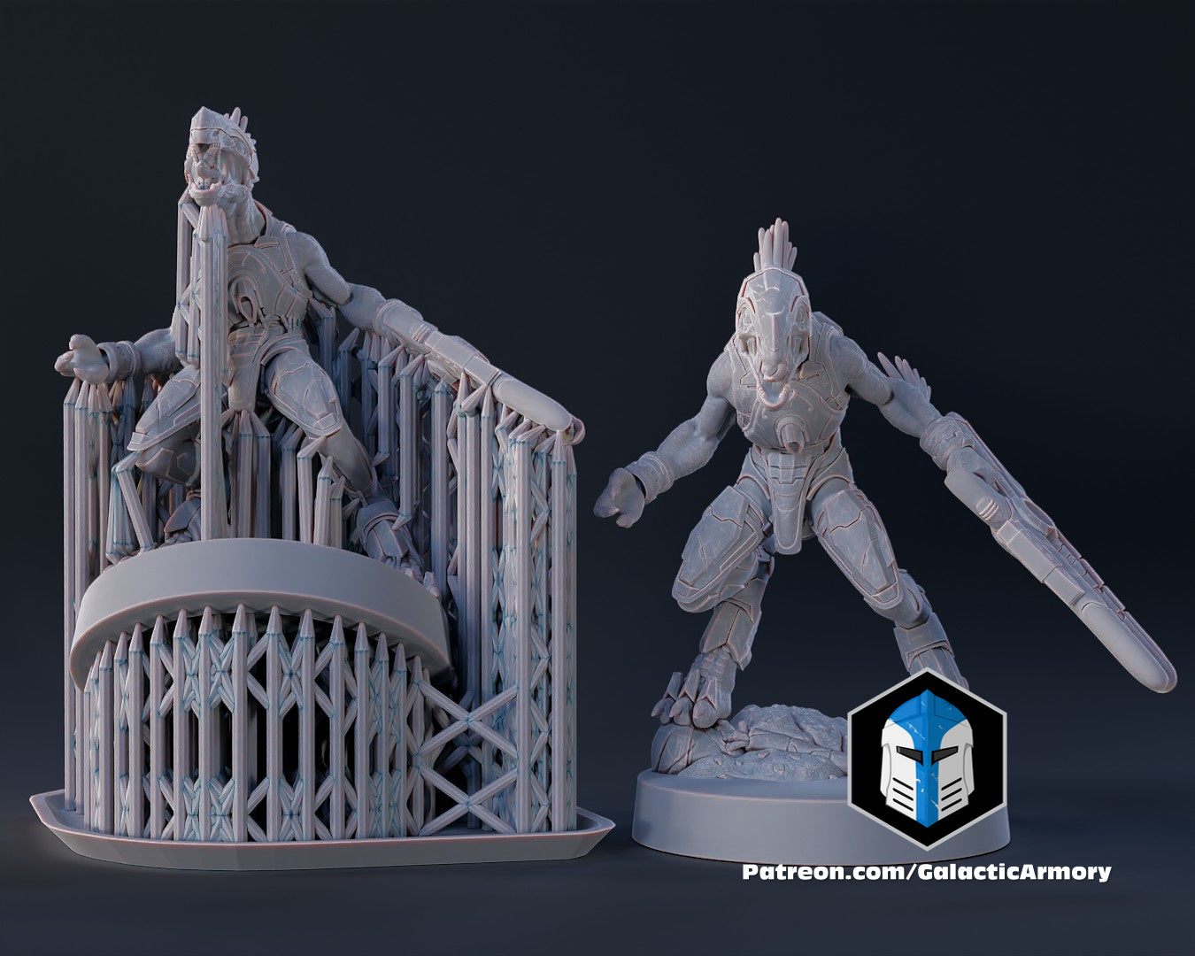 1:48 Scale Halo Jackal Miniatures - 3D Print Files