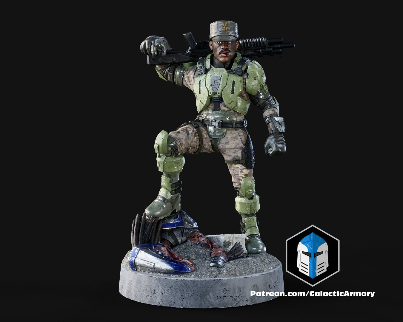 1:48 Scale Halo UNSC Marine Miniatures - 3D Print Files