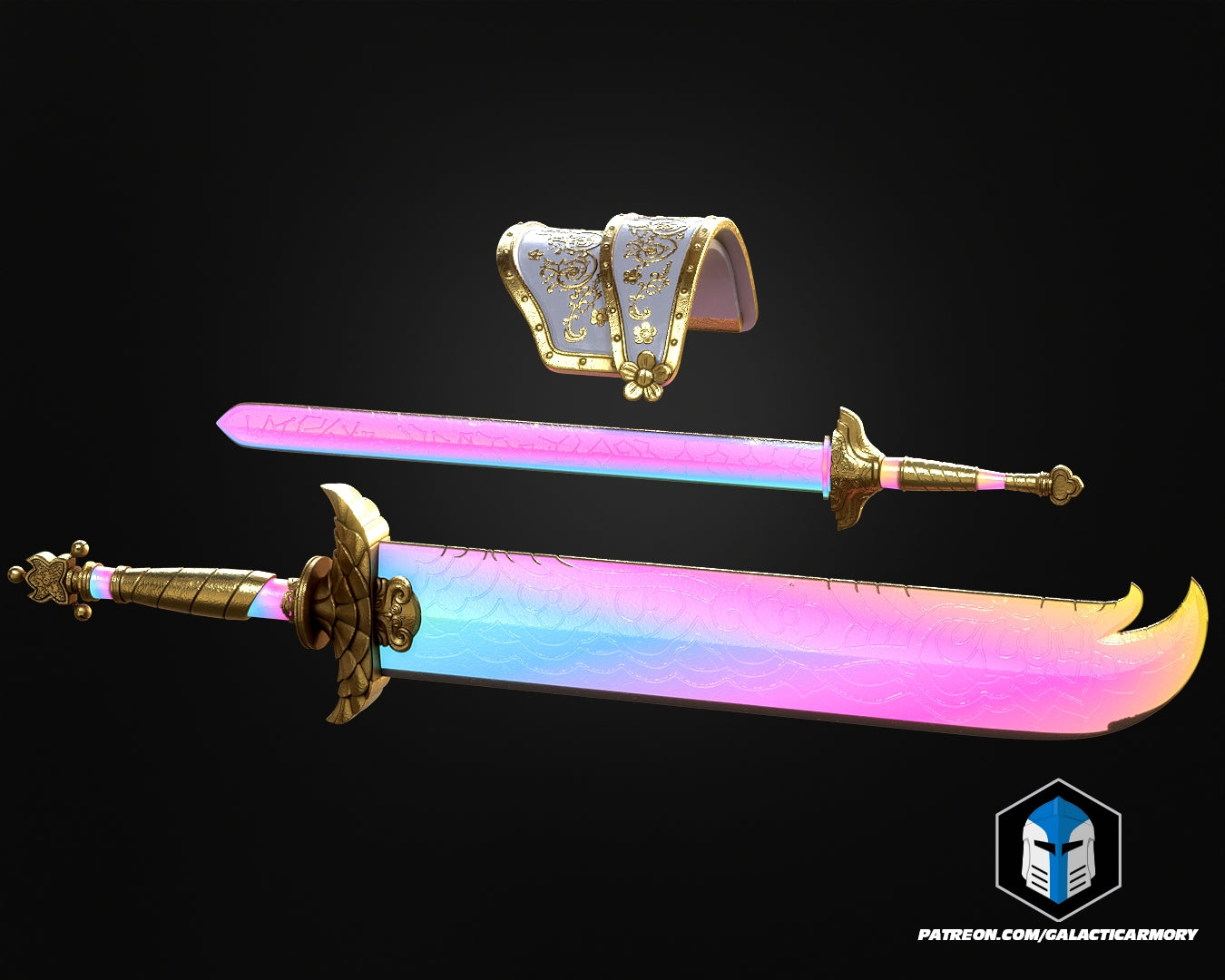 KPop Demon Hunters Rumi Armor and Swords - 3D Print Files
