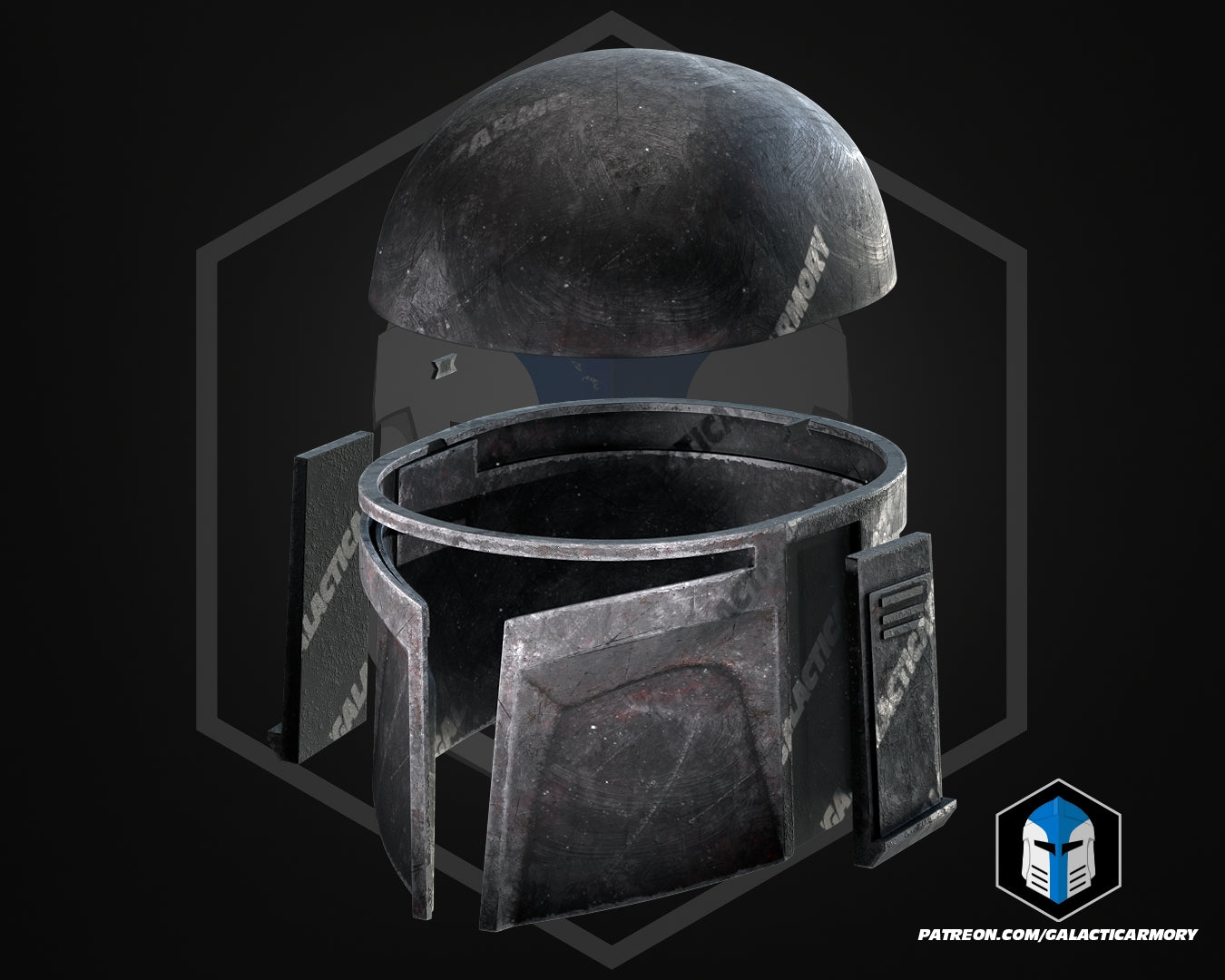 Shadow Lord Mandalorian Commando Helmet and Armor - 3D Print Files ...
