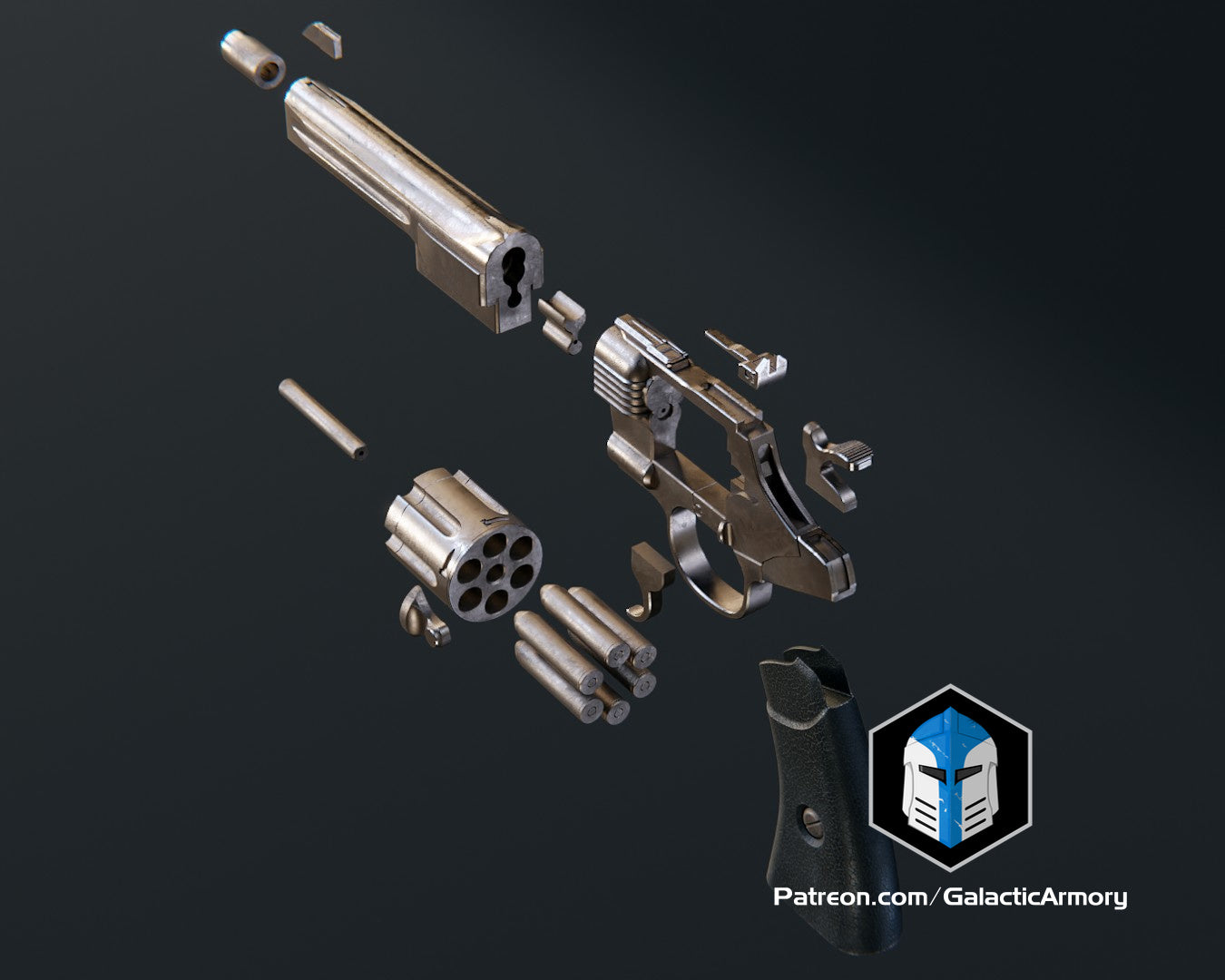 Mandalorian Gunslinger Blaster - 3D-Druckdateien