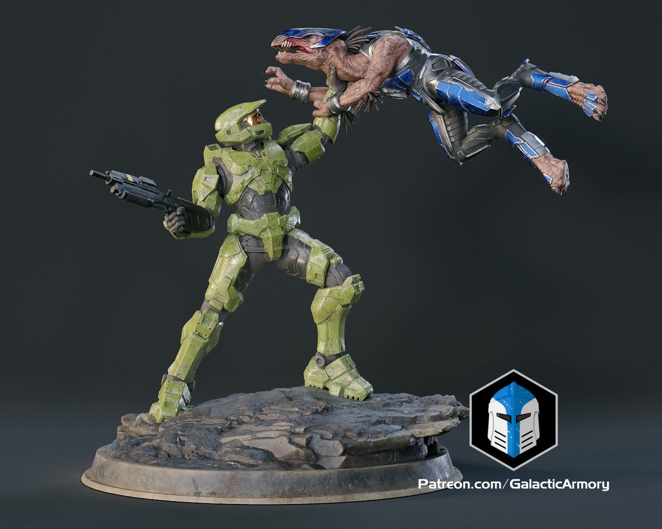 Halo Infinite Master Chief Figurine - Pose 6 - 3D Print Files