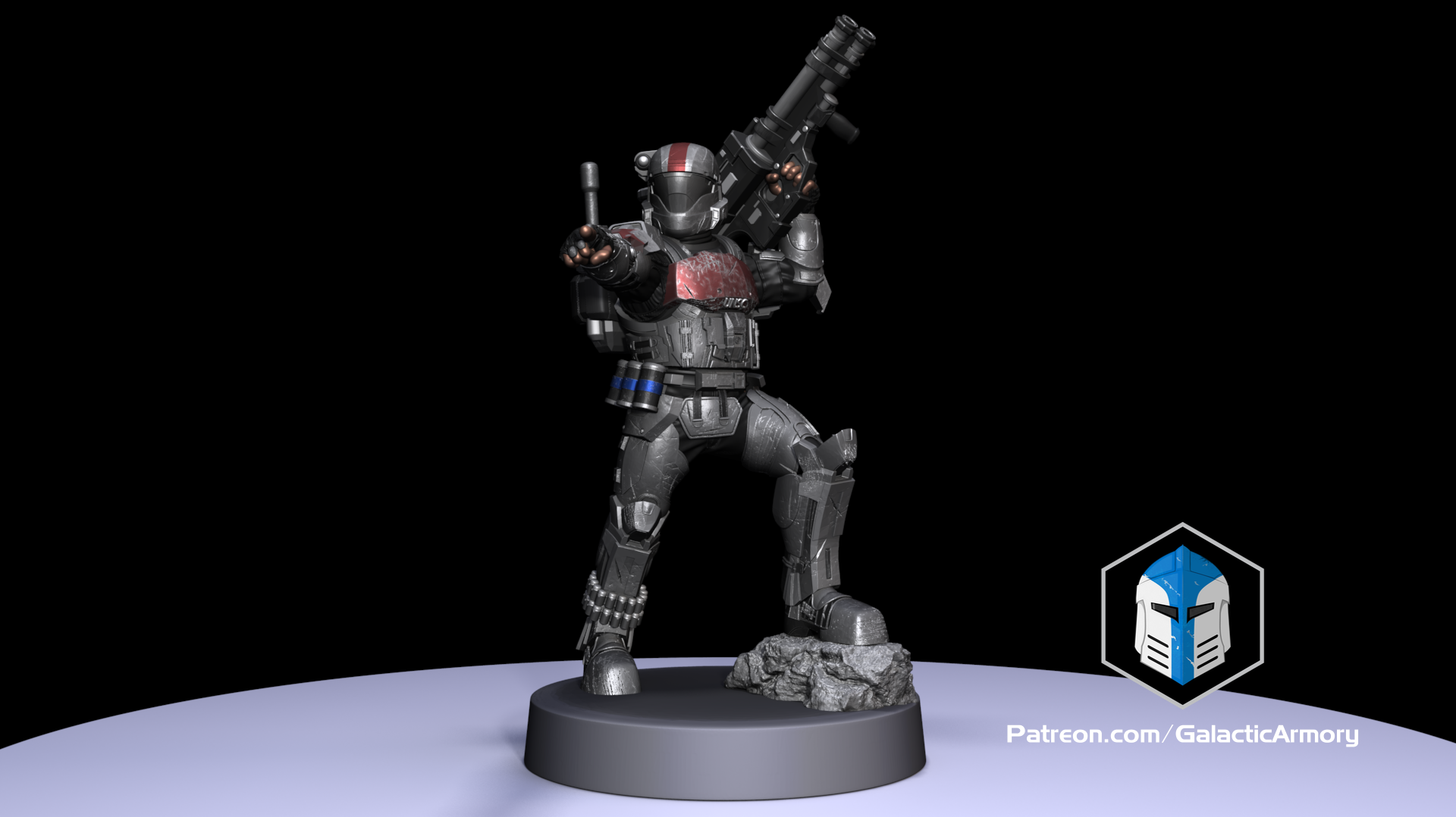 1:48 Scale Halo Alpha 9 ODST Miniatures - 3D Print Files