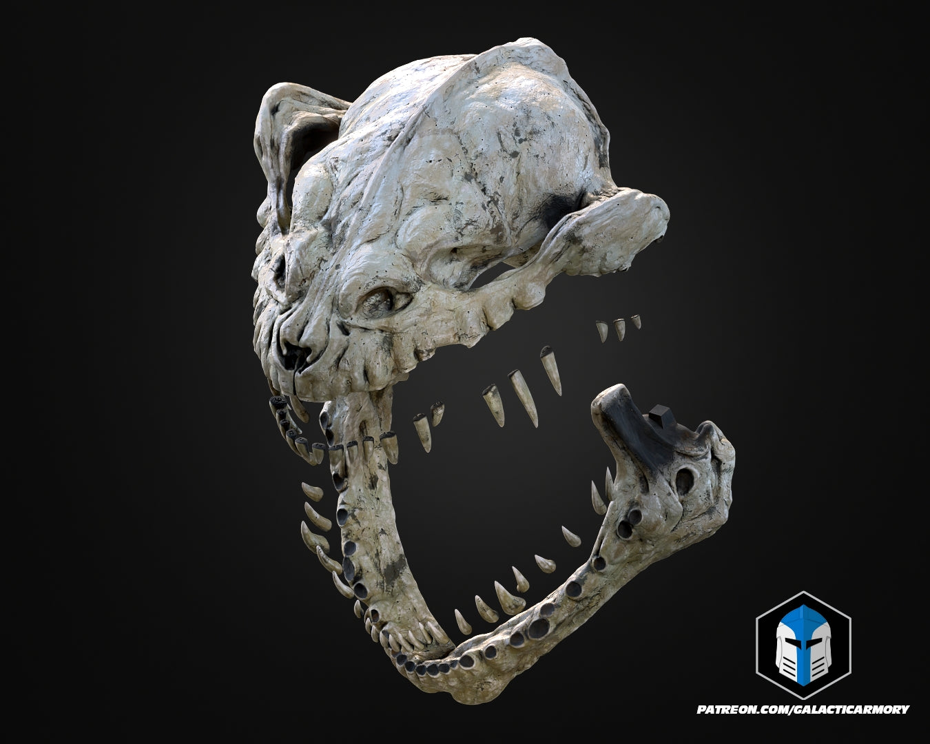 Lebensgroße Rancor-Kopf-Wandhalterung - 3D-Druckdateien