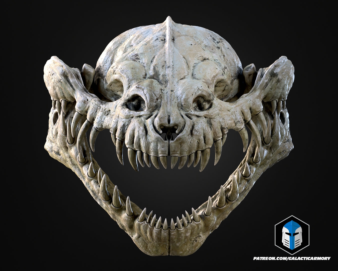 Lebensgroße Rancor-Kopf-Wandhalterung - 3D-Druckdateien