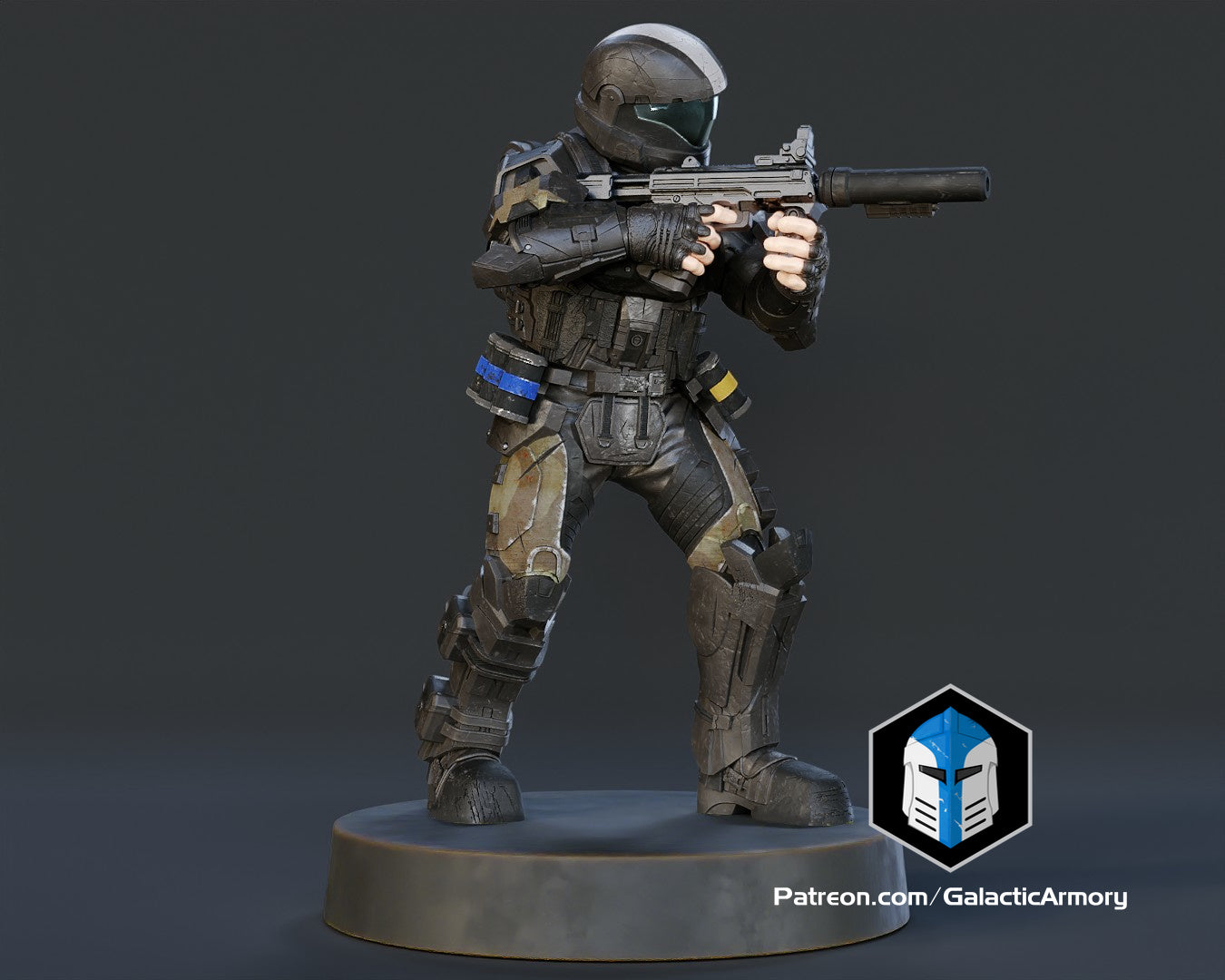 Halo Alpha 9 ODST-Miniaturen im Maßstab 1:48 - 3D-Druckdateien