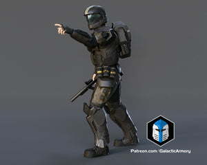 Halo ODST Figurine - Pose 3 - 3D Print Files