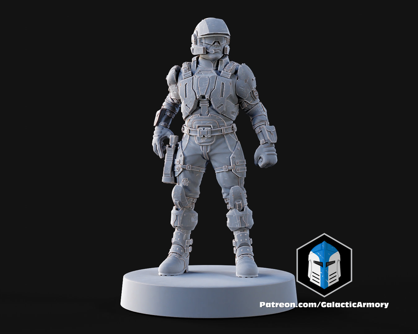 1:48 Scale Halo UNSC Marine Miniatures - 3D Print Files