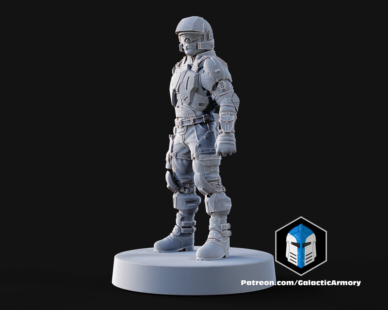 1:48 Scale Halo UNSC Marine Miniatures - 3D Print Files