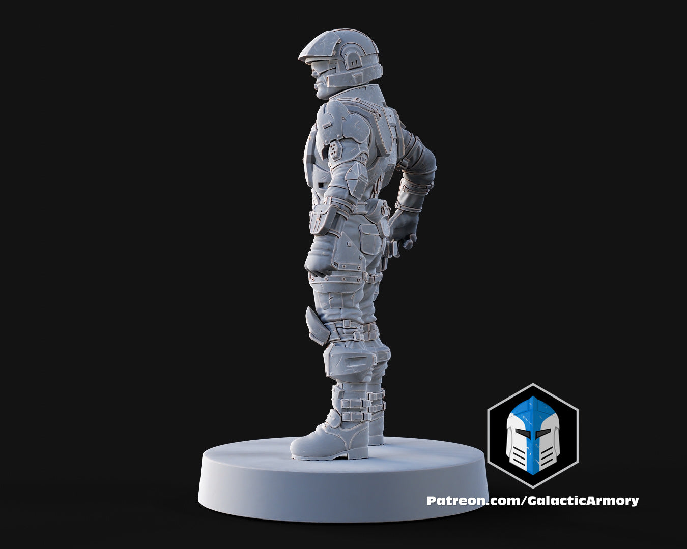 1:48 Scale Halo UNSC Marine Miniatures - 3D Print Files