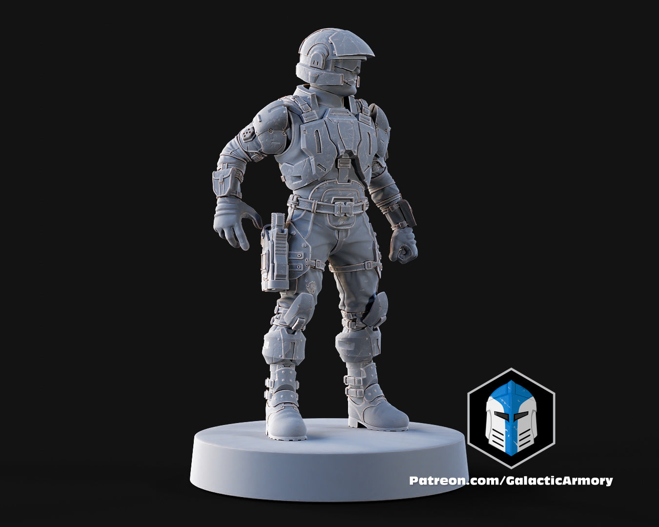 1:48 Scale Halo UNSC Marine Miniatures - 3D Print Files