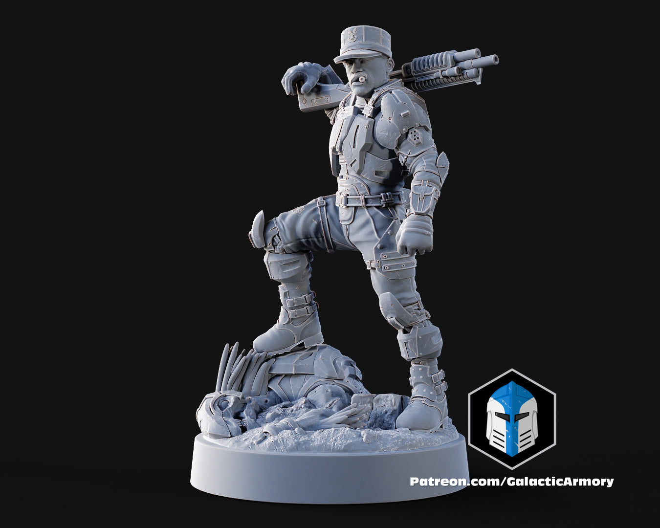 1:48 Scale Halo UNSC Marine Miniatures - 3D Print Files