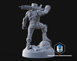 1:48 Scale Halo UNSC Marine Miniatures - 3D Print Files