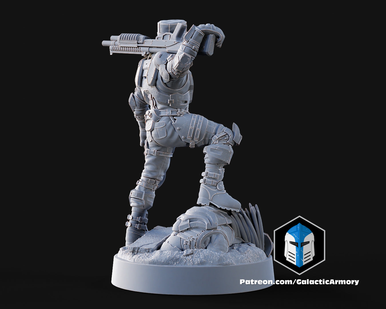 1:48 Scale Halo UNSC Marine Miniatures - 3D Print Files