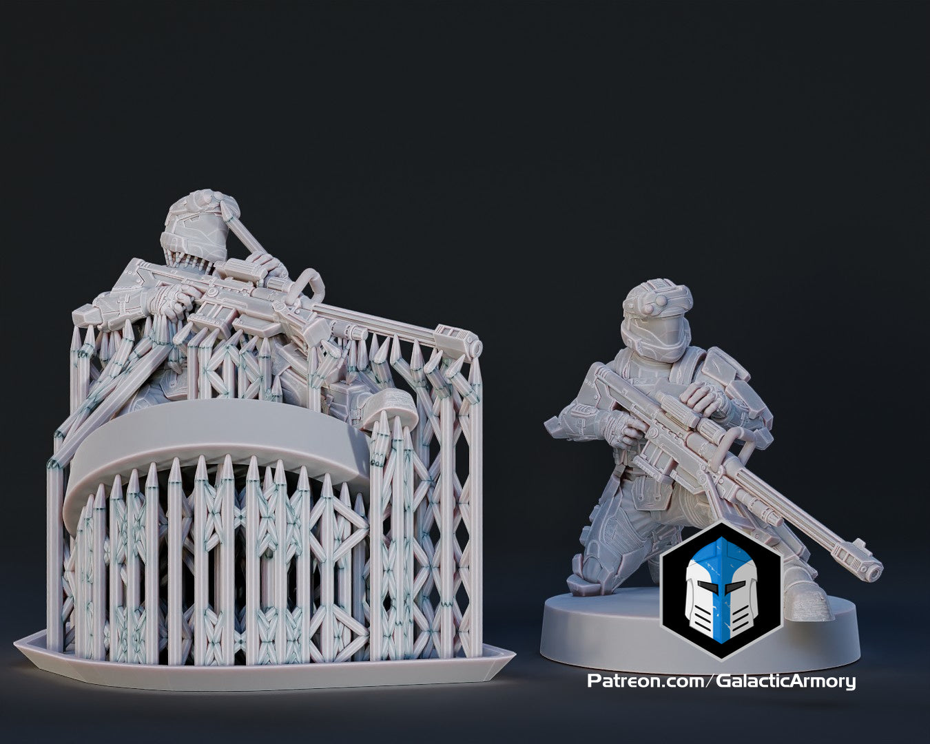 1:48 Scale Alpha 9 ODST Miniatures - 3D Print Files